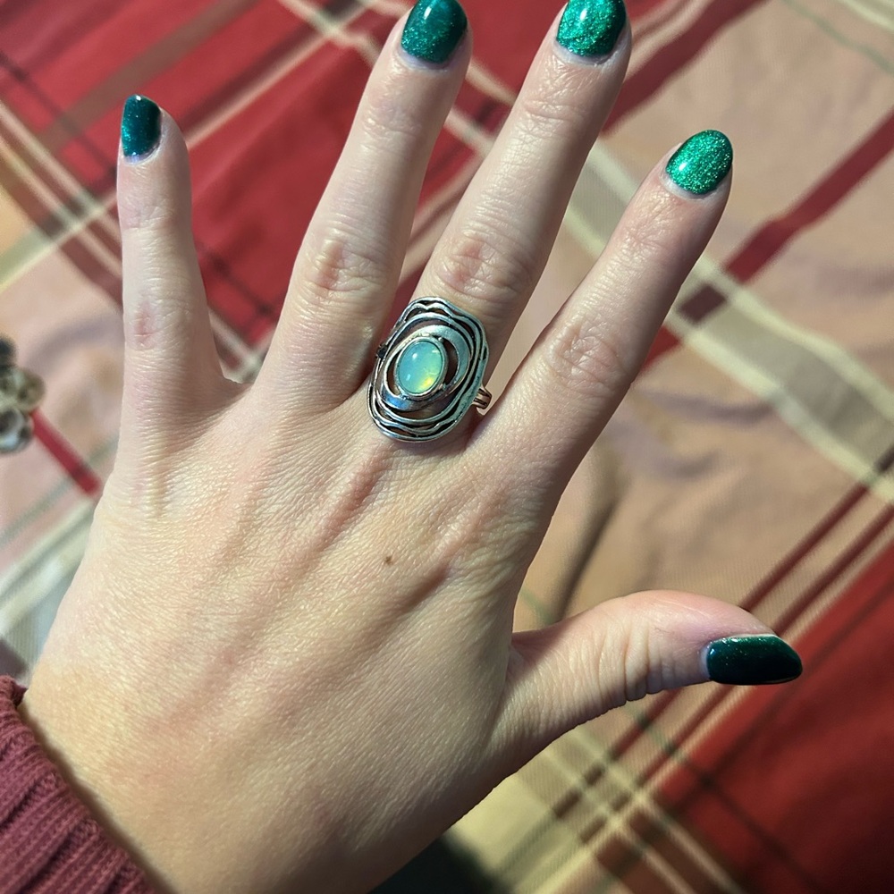 Silver Opal Ring